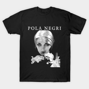 POLA NEGRI - Vamp - Silent Film Vampire T-Shirt